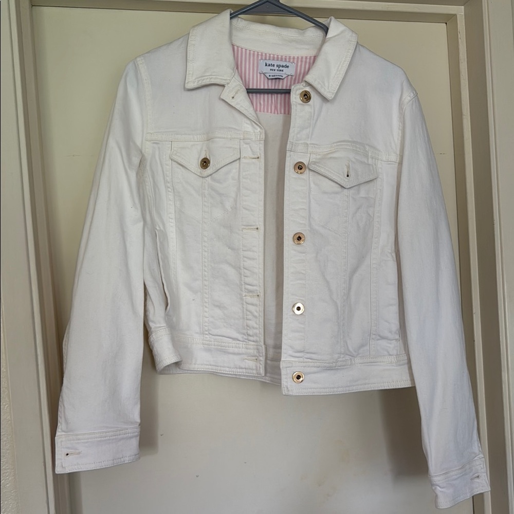 Kate Spade Cream Denim Jacket